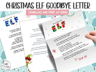 Elf on the Shelf Goodbye Letters SHOP