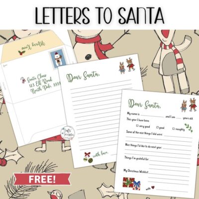 Free letter to Santa printable template