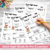 dolch sight words for pre-k worksheets 1