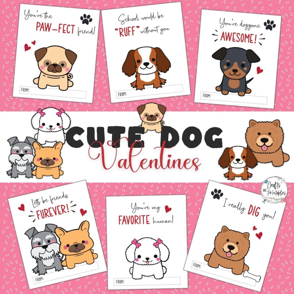 Cute Dog Valentines » Crafts And Printables Shop