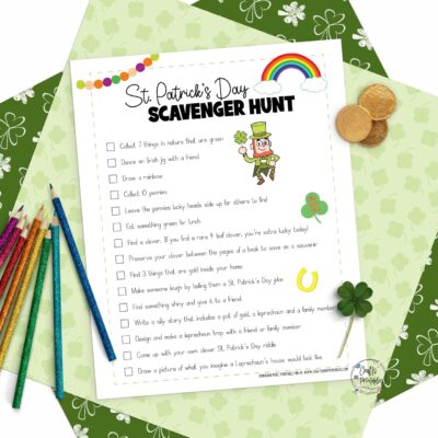 St. Patrick's Day Scavenger Hunt | Printable Activity | Fun for Kids | Instant Download