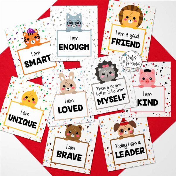 Free Positive Affirmation Lunchbox Notes Printable - Crafts and Printables Shop
