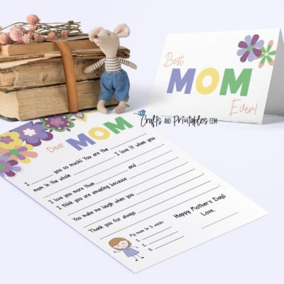 Free Mother's Day Letter Printable - Crafts and Printables Shop